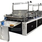 Automatic disposable PE rain pants making machine for waterproof plastic trousers production