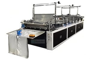 Automatic disposable PE rain pants making machine for waterproof plastic trousers production