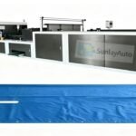 Automatic EVA raincoat body making machine for cardigan rainwear production