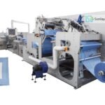 Automatic adhesive fenestrated surgical drape making machine production line
