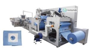 Automatic adhesive fenestrated surgical drape making machine production line