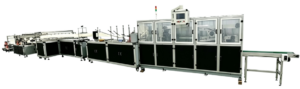 Automatic nonwoven duvet cover folding machine for disposable bedding set production line