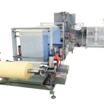 Automatic nonwoven pillowcase folding machine for disposable hotel bedding production