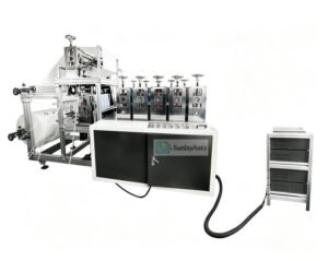 Complete automatic disposable nonwoven sleeve cover making machine