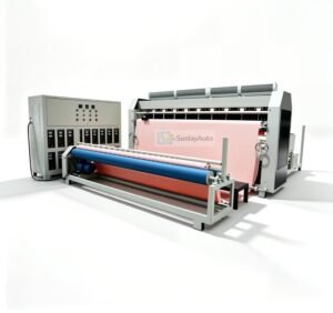 Complete automatic ultrasonic fabric laminating and embossing machine