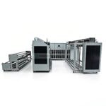 Complete automatic ultrasonic quilting laminating and cutting production line