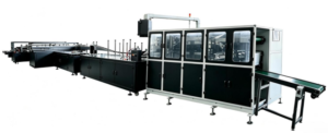 fully automatic elastic fitted bed cover folding and packing machine