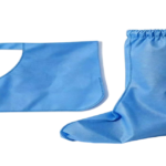 Finished disposable nonwoven boot covers for medical and cleanroom use