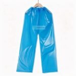Disposable PE waterproof trousers finished product for rainwear manufacturing