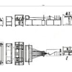 Elastic fitted bed cover folding and packing production line layout