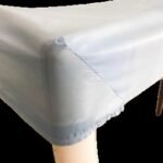 Elastic nonwoven fitted bed cover corner finished product