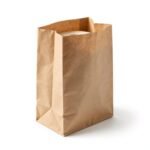Finished kraft paper square bottom food packaging bag