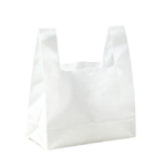 Finished nonwoven T-shirt vest shopping carrier bag