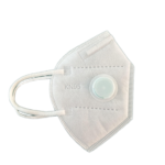 Finished KN95 respirator mask with ear loops produced by automatic mask machine