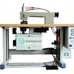 Pneumatic ultrasonic lace machine with mold lifting system