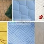 Finished ultrasonic embossed and laminated nonwoven fabric pattern samples