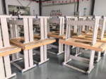 Worktable and aluminum support frame for ultrasonic lace machine