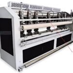 Wide width ultrasonic fabric quilting and embossing machine