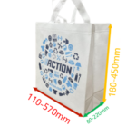 nonwoven box bag making machine finished bag size example